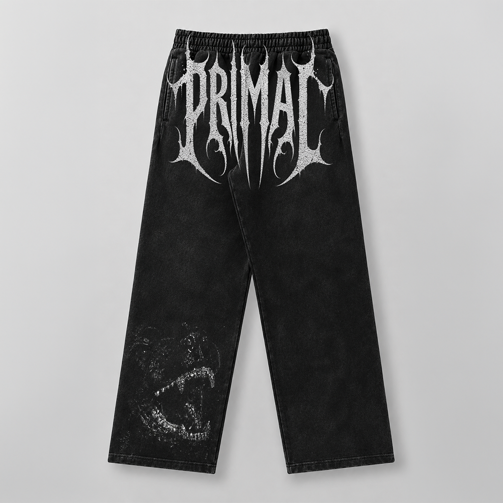 Unisex Wardogs Joggers — Oversized Acid Wash Graphic Sweatpants | 240 GSM Heavyweight Cotton
