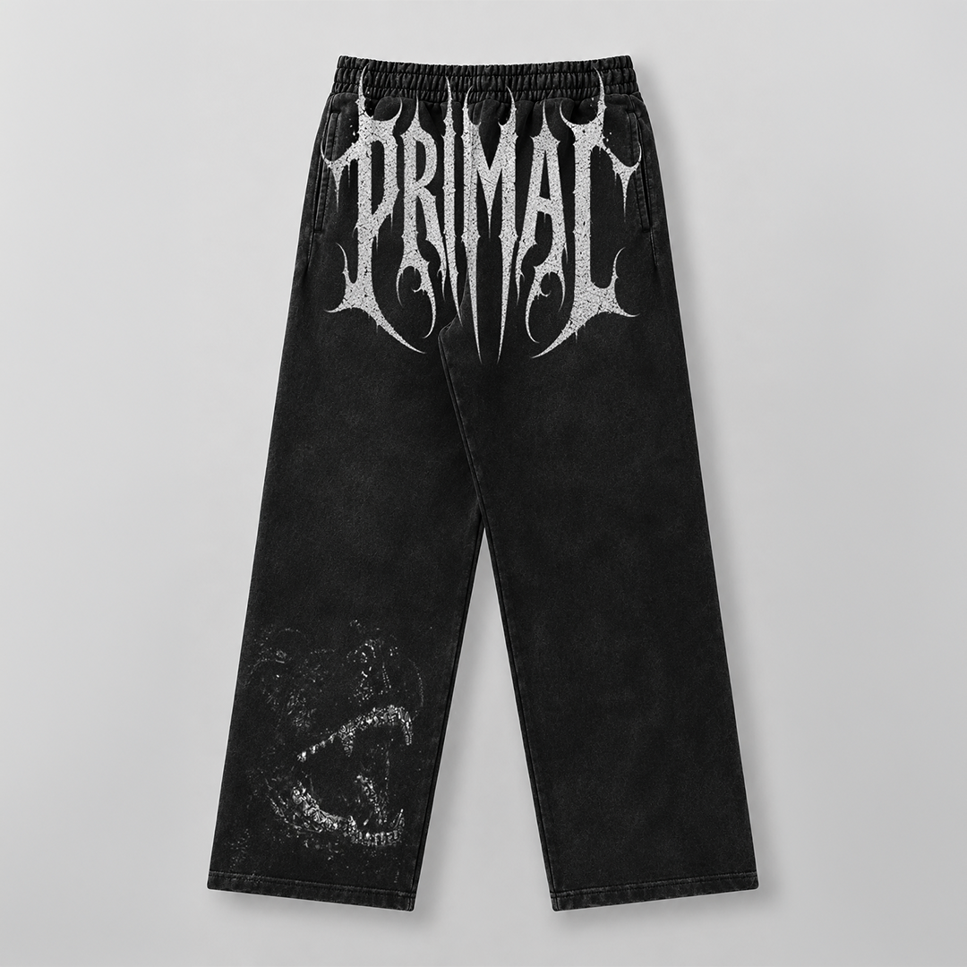 Unisex Wardogs Joggers — Oversized Acid Wash Graphic Sweatpants | 240 GSM Heavyweight Cotton