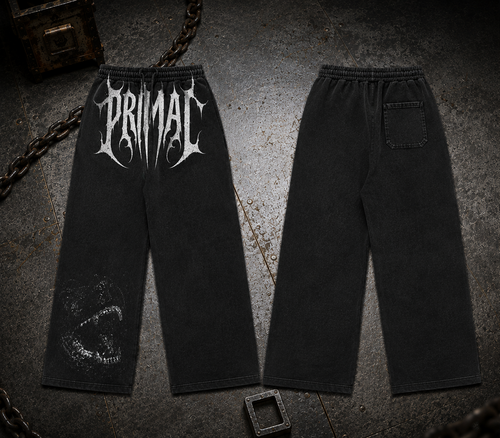 Unisex Wardogs Joggers — Oversized Acid Wash Graphic Sweatpants | 240 GSM Heavyweight Cotton