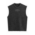 PRIMAL Cutoff Vest — Oversized Acid Wash Sleeveless | 240 GSM Heavyweight Cotton